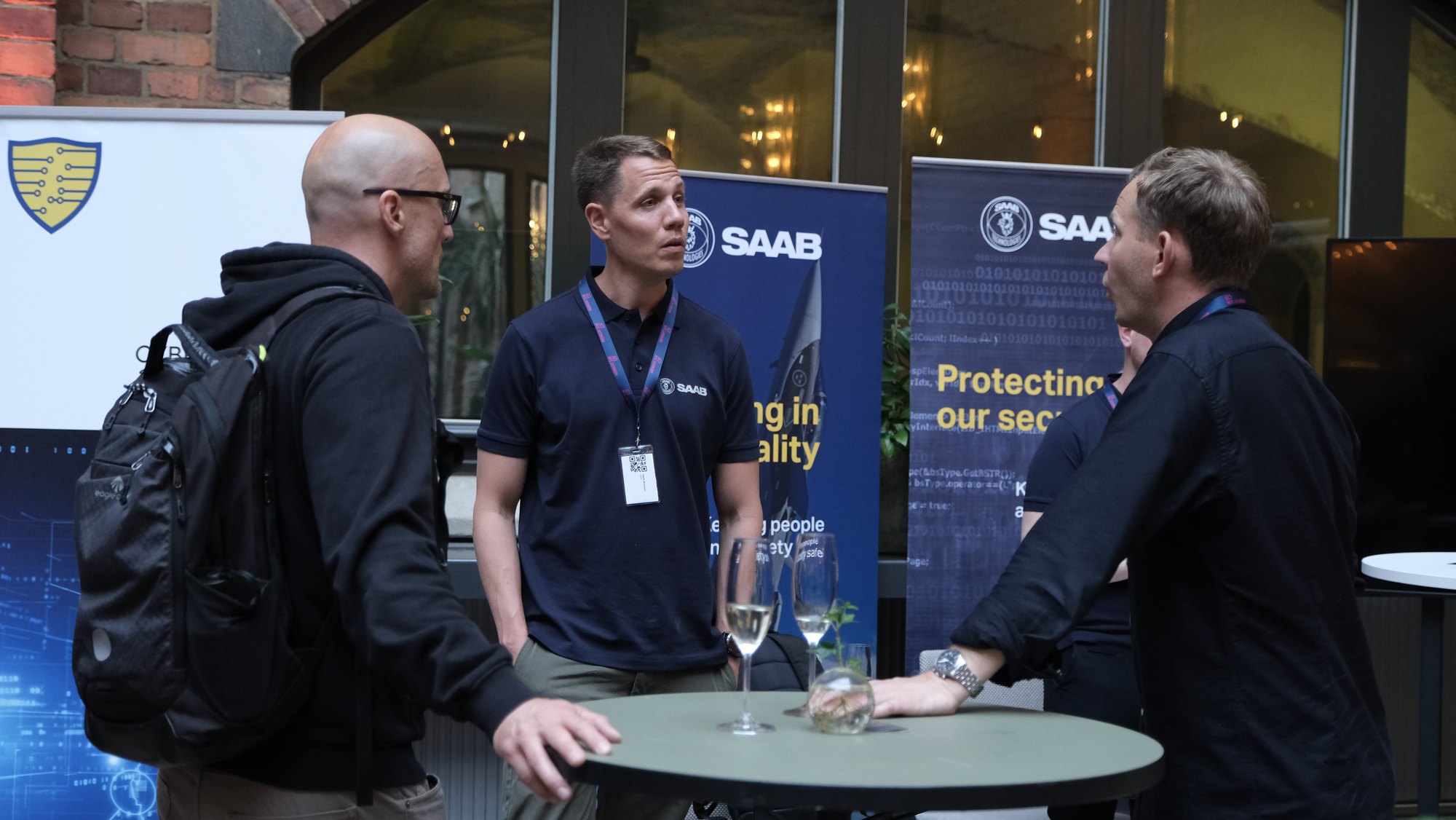Sponsor mingling moment from Midnight Sun 2026